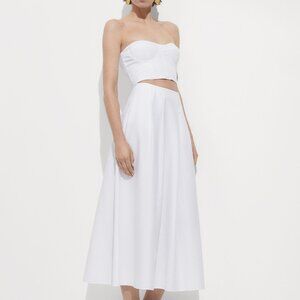 Mango Long Flared Skirt